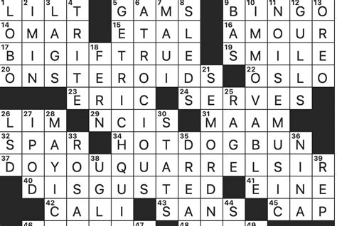 Response to thumb biting in romeo and juliet nyt crossword - Mar 18, 2023 · 37A. “Response to thumb-biting in ‘Romeo and Juliet’” is a reference to the very beginning of the Shakespeare play, and an early, more nuanced version of “you gotta problem?”:DO YOU ... 